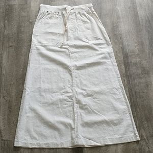Ecologies White Maxi Skirt